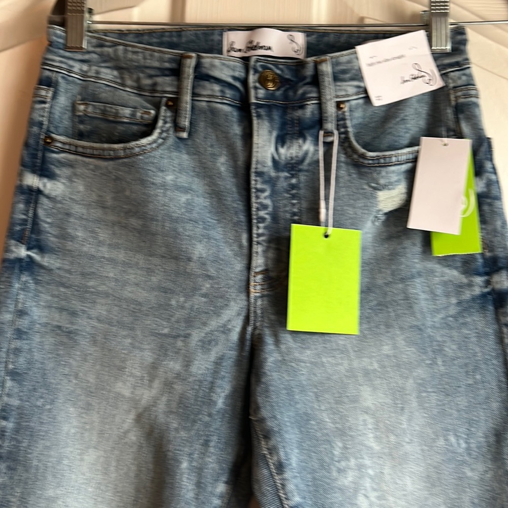 NWT High rise slim straight jeans